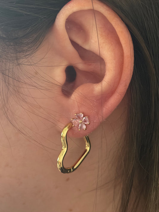 Créoles Coeurs Dorées