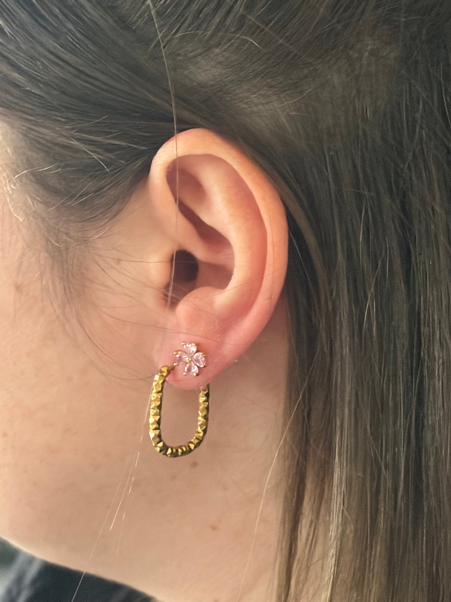 Créoles Martelées Ovales Dorées