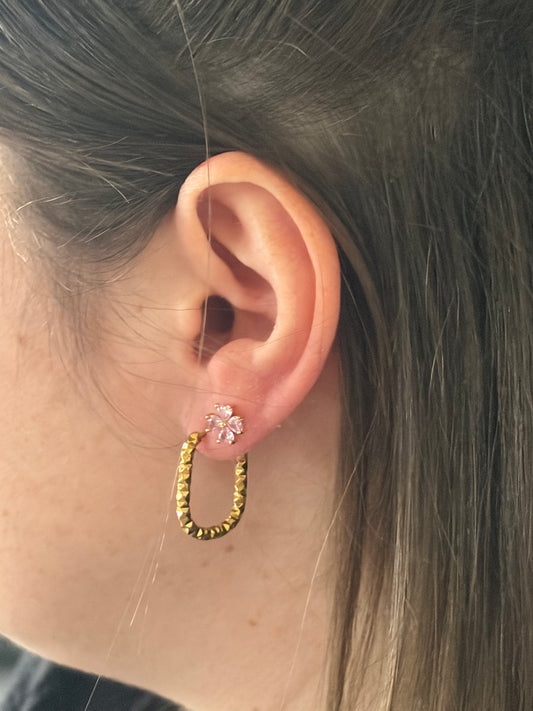 Créoles Martelées Ovales Dorées