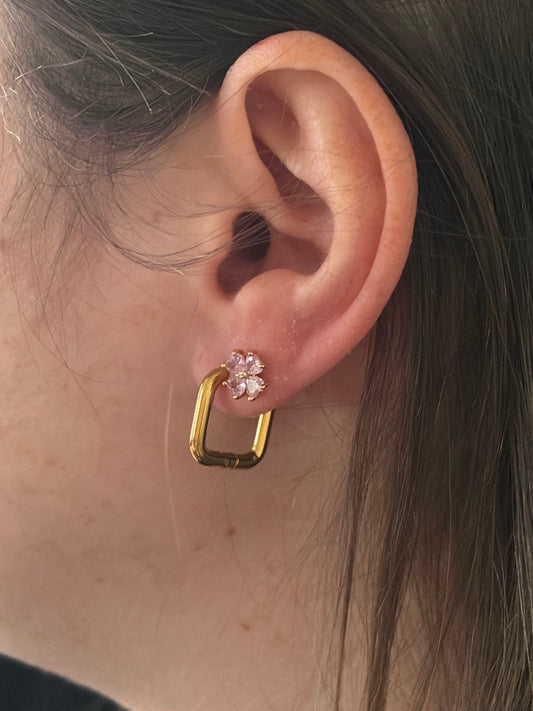 Créoles Carrées Dorées