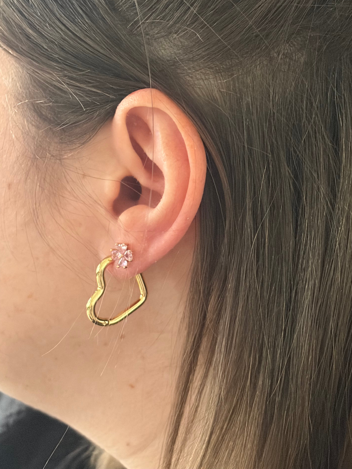 Créoles Coeurs Dorées