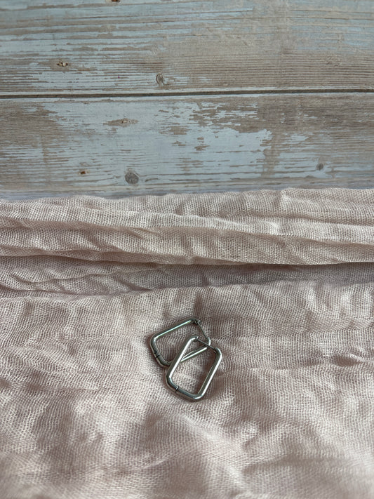 CRÉOLES RECTANGULAIRES ARGENTÉES