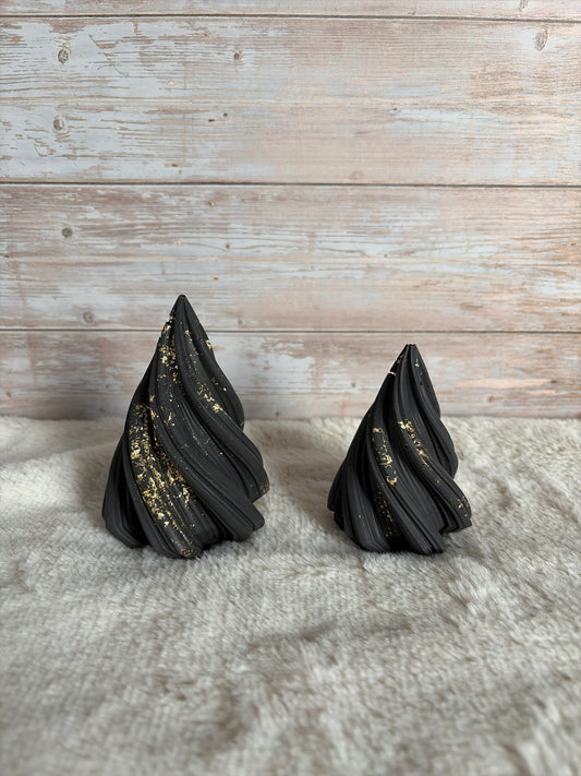 Duo de sapins torsadés