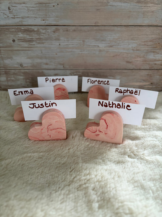 Porte-nom cœur
